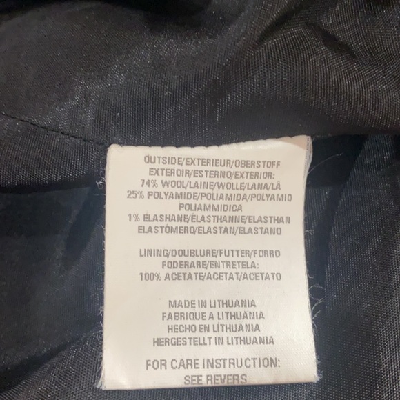 Mexx Blk/camel houndstooth wool jacket SZ 6 - Picture 8 of 8